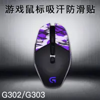 在飛比找蝦皮購物優惠-防滑貼 適用 羅技 滑鼠貼 G302 G303 遊戲滑鼠吸汗