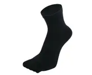 2Pairs Soft Sport Running Sock Five Finger Toe Sock Elastic Short Solid Sock Men Black