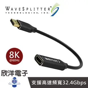 WaveSplitter 主動式DisplayPort1.4 to HDMI 8K HDR轉接器 WST-LAD001