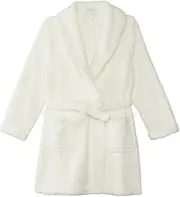 [Barefoot Dreams] Brushed CozyChic® Youth Robe (Little Kids/Big Kids) Pearl 8-10 Big Kid, Pearl, 8-10 Big Kid
