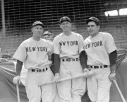 New York Yankees Joe Gordon, Bill Dickey, and Charlie Keller 1942 Photo