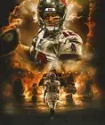 525595 TOM BRADY Football Touchdown 3 16x12 WALL PRINT POSTER