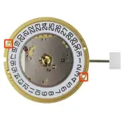 ETA E64.111 Watch Movement 2 Hand Quartz Date At 3:00 Overall Height 3.2mm Swiss