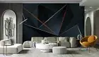 3D Abstract Geometric Wallpaper Wall Mural Removable Self-adhesive 186