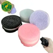 4Pcs Taba Squishy, Dessert Cookie Shape Kawaii Mochi Squishy Sensory Toys,Fidget