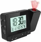 LCD Digital Dimmable Projection Alarm Clock Temperature Hygrometer Projector