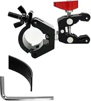U-Lock Holder/Clamp Compatible with Kryptonite and Most Other U-Locks(12mm-28mm), Heavy Duty Anti-Theft Bicycle U-Lock Mounting Bracket, All-Metal and Super Quiet Ride Lock Bike Mount.