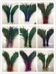 100pcs peacock Feathers sword 14-16 inches/35-40 cm left and right Symmetric