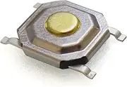 Micro Switch, Industrial Switches 12V 5.2 * 5.2 * 1.5mm 12V 0.5A 4 Pin Metal Tactile Micro Tact Touch Switch Copper Interruptor 4x4x1.5 Switches microswitch (Size : 50 Piece) (Size : 50 Piece)