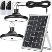 Dual Head Solar Shed Light Motion Sensor Solar Pendant LED Outdoor IP65 Light