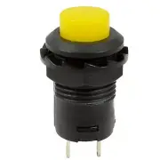 10pcs yellow Momentary 12mm 125V/3A 250V/1.5A Doorbell 12V Push Button Switch