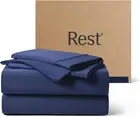 ® Evercool®+ Starter Sheet Set, Cali King, Blue, Breathable Bed Sheet for Hot Sl