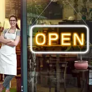 LED Open Sign 23x12 Inch Super Large, 12V Super Bright for Business, Neon Sig...