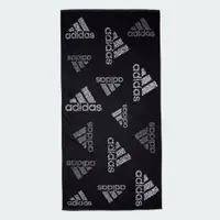 在飛比找蝦皮購物優惠-ADIDAS愛迪達運動吸濕排汗毛巾 黑色大浴巾 沙灘浴巾 擦