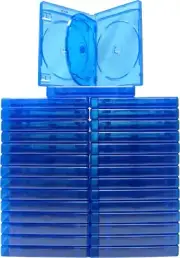(30) Quad Blu-Ray Replacement Cases Standard Empty Boxes 4 Disc 21mm #BR4R21BL