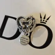 Pandora Retired Openwork Seahorse Hearts Charm 798949C00