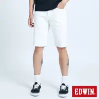 在飛比找momo購物網優惠-【EDWIN】男裝 EDGE基本五袋短褲(白色)