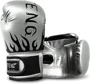 Children Boxing G S Kick Boxing Training G S Youth Muay Thai Punching Bag Mitts Boxing Practice Equipment for Punch Bag Sack Boxing Pads Age 8 to 14 Years Old Silver Silver