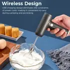 3-Speed Electric Hand Mixer Handheld Blenders Whisk Food Cooking/Baking Black