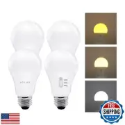 Jolux A19 Dusk to Dawn led Outdoor Light Bulb,Auto On/Off for Outdoor Lightin