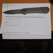 weknife Double Helix Slide Lock Knife Titanium Handle