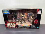 Star Wars Episode I MOS ESPA ENCOUNTER Jar Jar Anakin Figure Set 1999 Hasbro