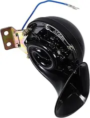GRIRIW Car Horn Pickup Truck Loud Electric Horn Scooter Electric Horn Electric Scooter Horn for Safety Snail Horn for Motorcycle Small Electric Loud Small Round Speaker Plastic Black