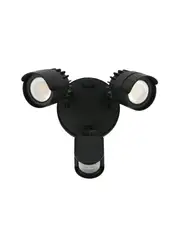 Bastion 2 Light LED Flood Light with Sensor in Black