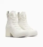 Converse Chuck 70 De Luxe Heel Western Hi Platform, A10335C M10/W12 White