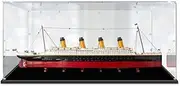 Acrylic Display Case for Lego 10294 Creator Expert RMS Titanic Boat Figure Storage Box Dust Proof Glue Free