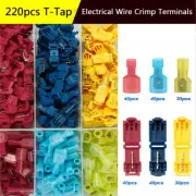 220pcs T-Tap Quick Splice Wire Cable Connector Wire Crimp Car Audio Terminals (for: MG)