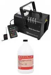 Rockville ROCKHAZE 1000 CFM DMX Water Based DJ/Club Haze Machine+Gallon Fluid