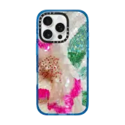 iPhone 16 Pro Impact Case Vintage Sequin Floral