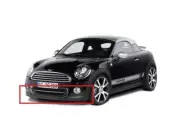 MINI NEW GENUINE R58 R59 FRONT BUMPER LOWER SPOILER BLACK 51112759224