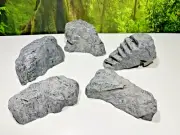 Wargaming Terrain SET OF 5 PAINTED MODULAR Cliffs Rocks D&D Pathfinder Warhammer