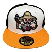 New Era Corpus Christi Hooks Dian de Los Muertos 59fifty fitted Hat Sz 7 1/4