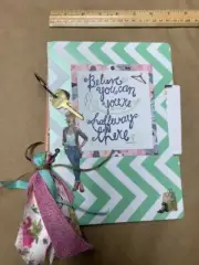 Handmade Starter Junk Journal, Memory Book, 'Girl-Power' Girly Keepsake