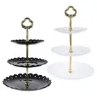 3-Tier Cupcake Stand Cake Dessert Wedding Event Party Display Tower Plate Round