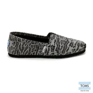 TOMS 經典豹紋懶人鞋-女款(黑)-10004433 BLACK