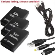 Battery + 2in1 Charge Cable for Sony PSP 1000 1001 1002 1003 1004 1005 PSP-110