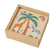 28pc Zookabee Wooden Memory Game Interactive Children's Educational Toy Set 2y+