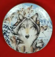 Window to the Soul Collectors Plate "Snow Sentinels" by Bradford MIB+COA
