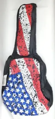 Chromacast USA Flag Graphic Acoustic Mini Jumbo Guitar Padded Bag 40" Long