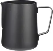 AIMALL Stainless Steel Coffee Frothing Pitcher, 12 oz/350ml Ergonomic Handle with Teflon Non-Stick Coating, Precision Pour Spout, Perfect for Latte Art & Milk Steaming