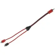 DS18 R1M2F 1 Male 2 Female RCA Splitter Audio Cable Ultra Flex Competition Rated