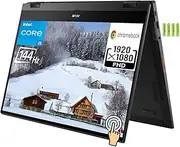 [ASUS] Cloud Gaming Chromebook CX55 Flip 2-in-1 Convertible Laptop, 15 15.6" 144Hz FHD Touchscreen, Intel Core i5-1135G7, 8GB RAM, 256GB SSD, Wi-Fi 6, Bluetooth 5.2, Numpad, Chrome OS, Gray, w/Battery