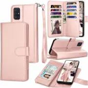 Samsung Galaxy A71 5G Case Leather Wallet Flip Kickstand Protective Phone Cover