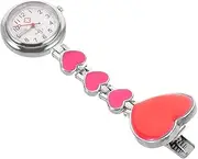 [MOBUTOFU] 1pc Fashion Hanging Watch Nurse Watch Nursing Nurse Bag Medical Watch Badge Holder Pen Light Digital Pocket Watch Marker Pen for Nurses Chest Torch Rechargeable Glow Watch Rosy