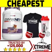 EHP LABS OXYWHEY 2LB CHOCOLATE // EHPLABS OXY WHEY WPI WPC GLUTEN FREE LEAN$ 2