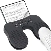 Wireless Page Turner for Musical Instruments, Silent Rechargeable Wireless Foot Pedal WiFi BT USB C Wired Connection Custom Music Page Turner Pedal, Compatible with Various